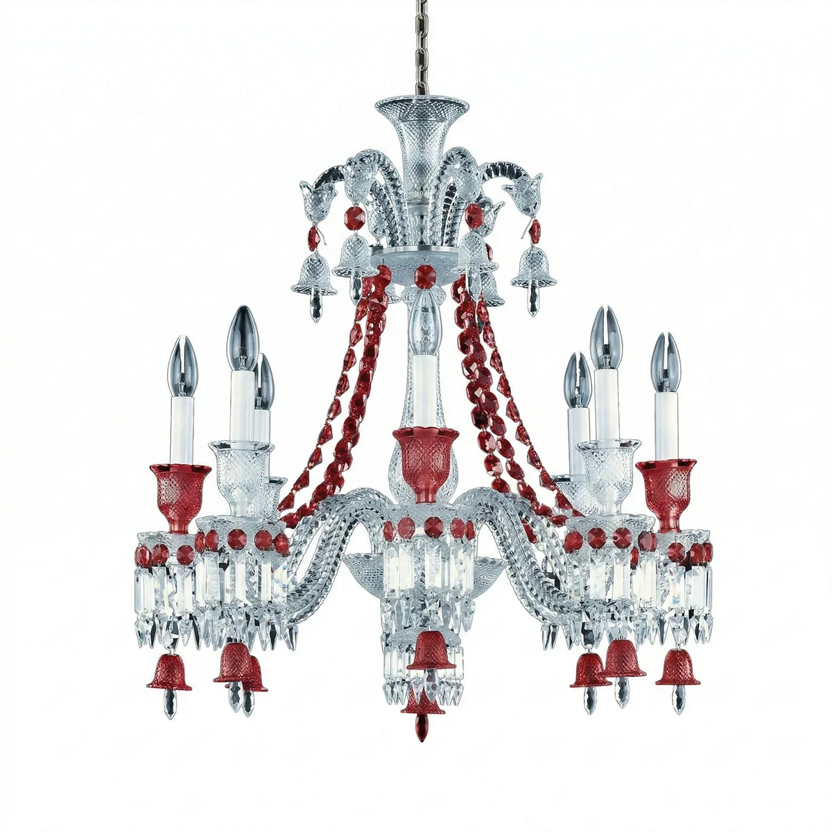 Brilliant Starry Crystal RED Chandelier