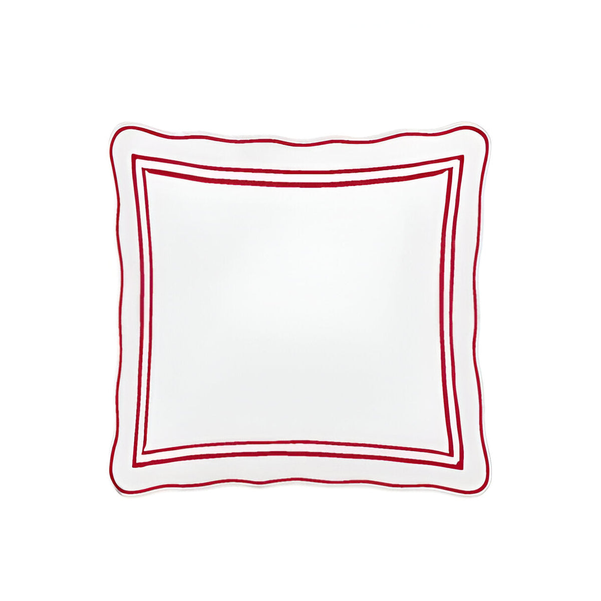 400TC Wavy Embroidery & Border Cotton Sateen Solid Duvet Cover Set