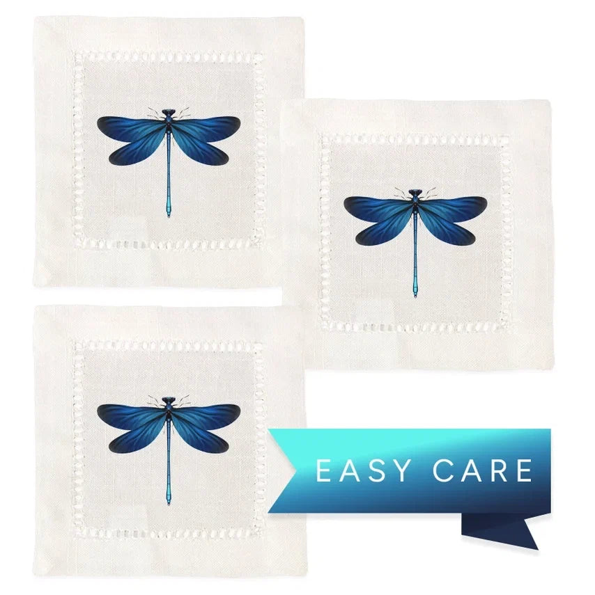 Hemstitch Napkins - Dragonfly (Set of 6)