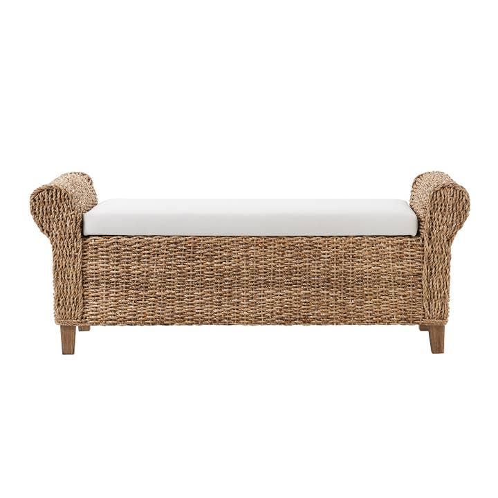Arnaldo Rattan Storage Bench Karat Home 27.99 kg