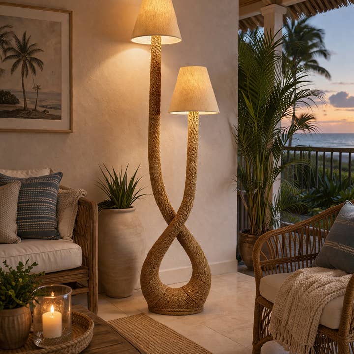 Handmade Infinity Floor Lamp