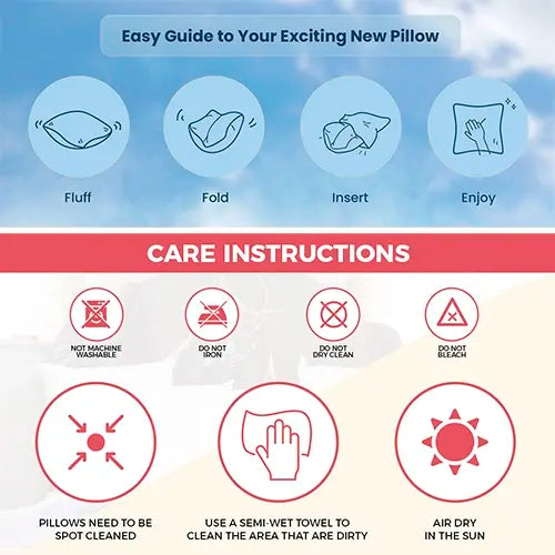 Foamily 18x18 Pillow Inserts Set of 2, 100% Cotton Cover Throw Pillow Inserts, Decorative Square Pillow Stuffers for Couch, Sofa, Bed & Home Decor, White 2 Pack
