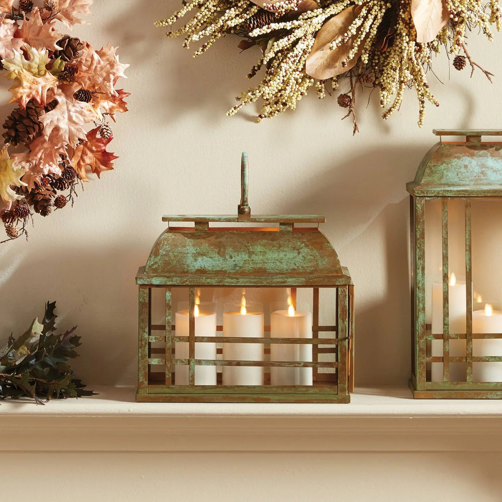 Napa Home & Garden Solana Lantern Small Weathered Patina Decor