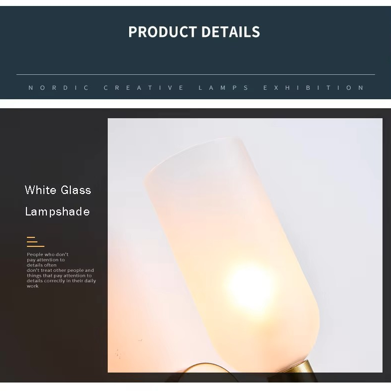 Modern Copper & Glass Dual-Head Wall Sconce | Up-Down Frosted Glass Wall Light