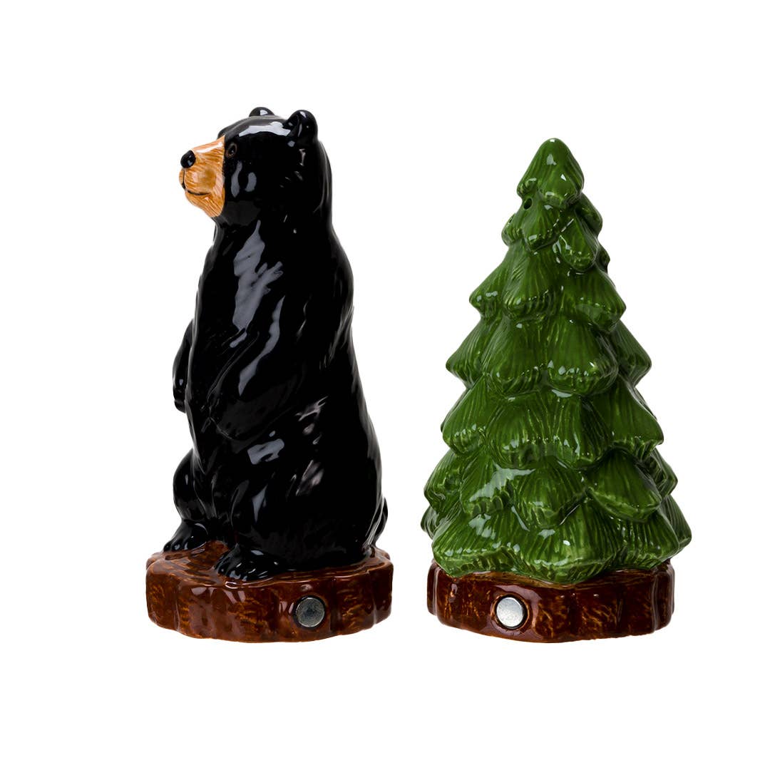 Bear Necessities – Black Bear Ceramic Salt & Pepper Shaker Set