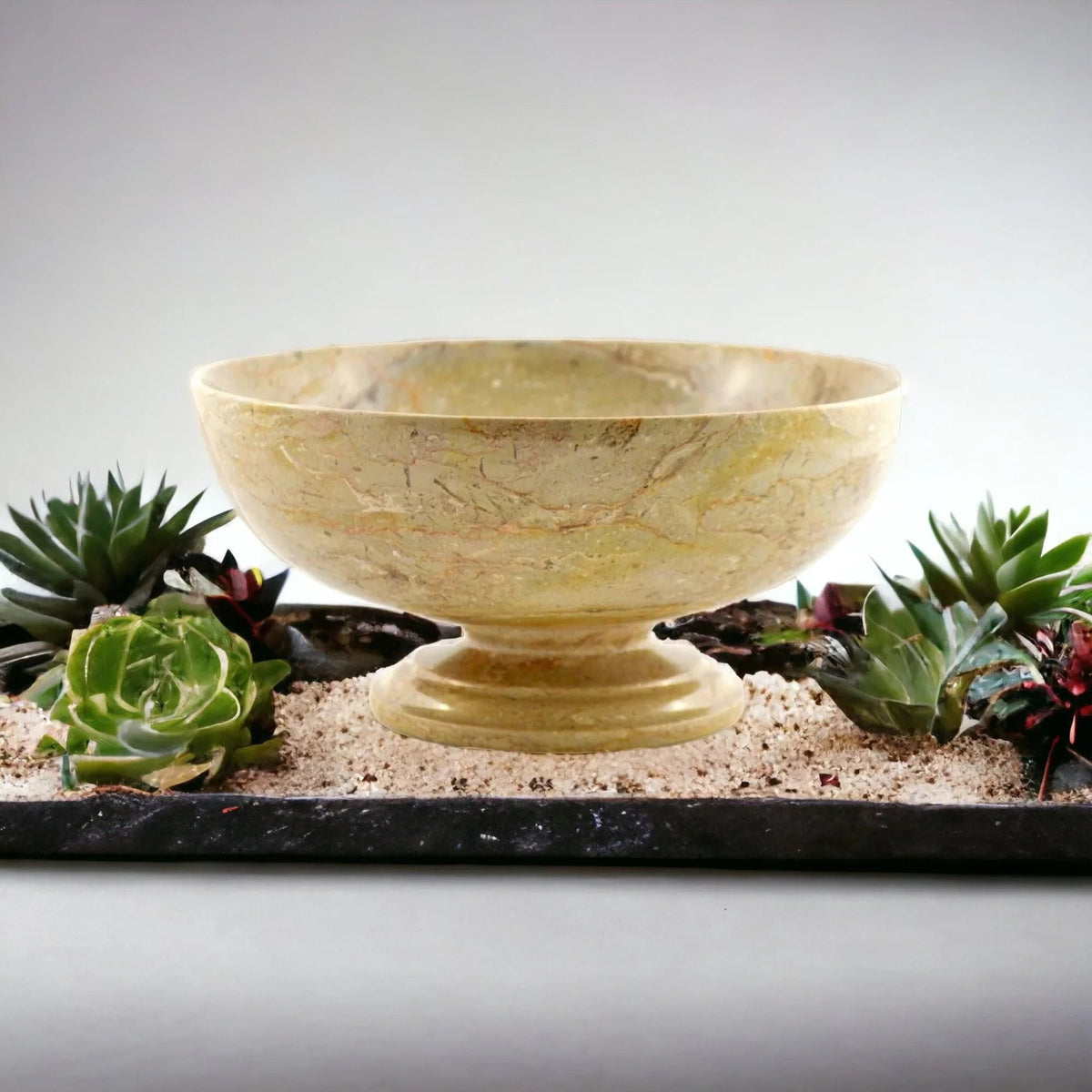 Classic Fruit Bowl in Sahara Beige Marble
