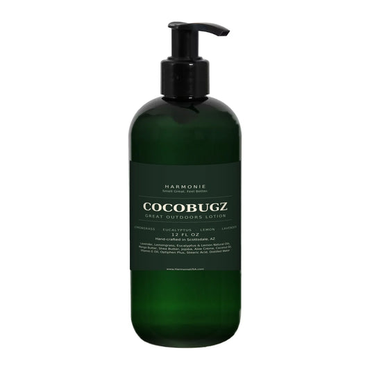 CocoBugz Great Outdoors Lotion, 12 oz — Lemongrass & Eucalyptus | Harmonie
