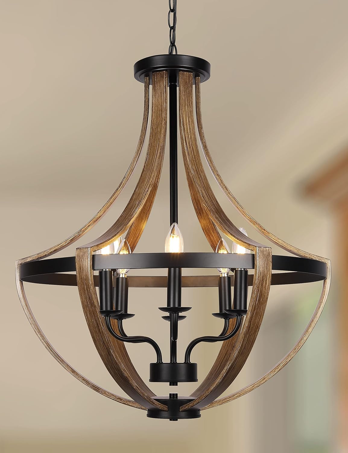 Modern Farmhouse 4-Light Hanging Pendant Light