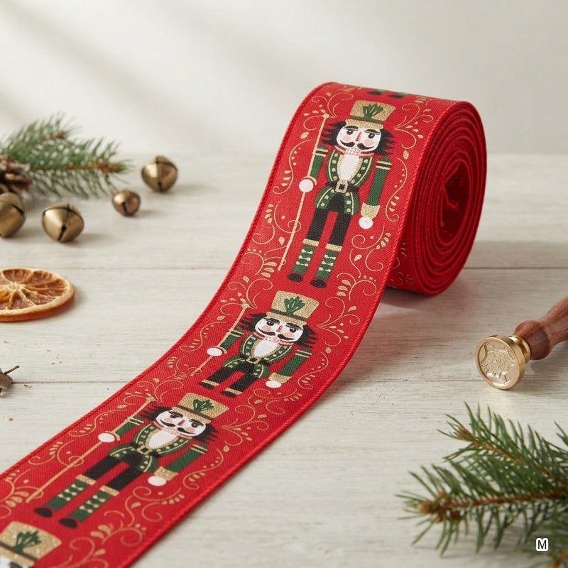 Nutcracker Soldier Jute Twine Burlap Ribbon