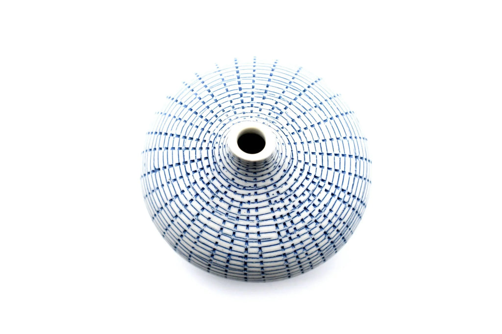 Coastal Reef Textured Porcelain Bud Vase