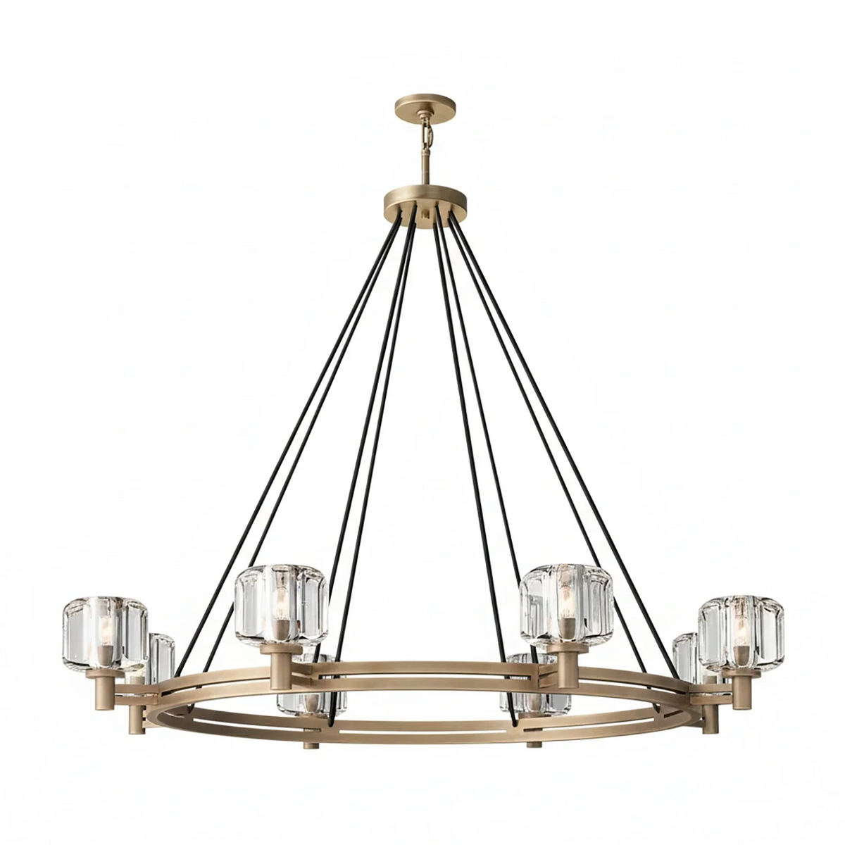 Demare Halo Crystal Ring Chandelier