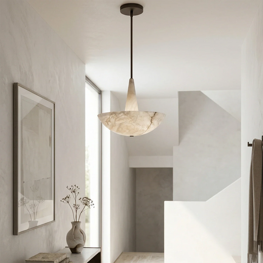 Lampadario in alabastro Domusic