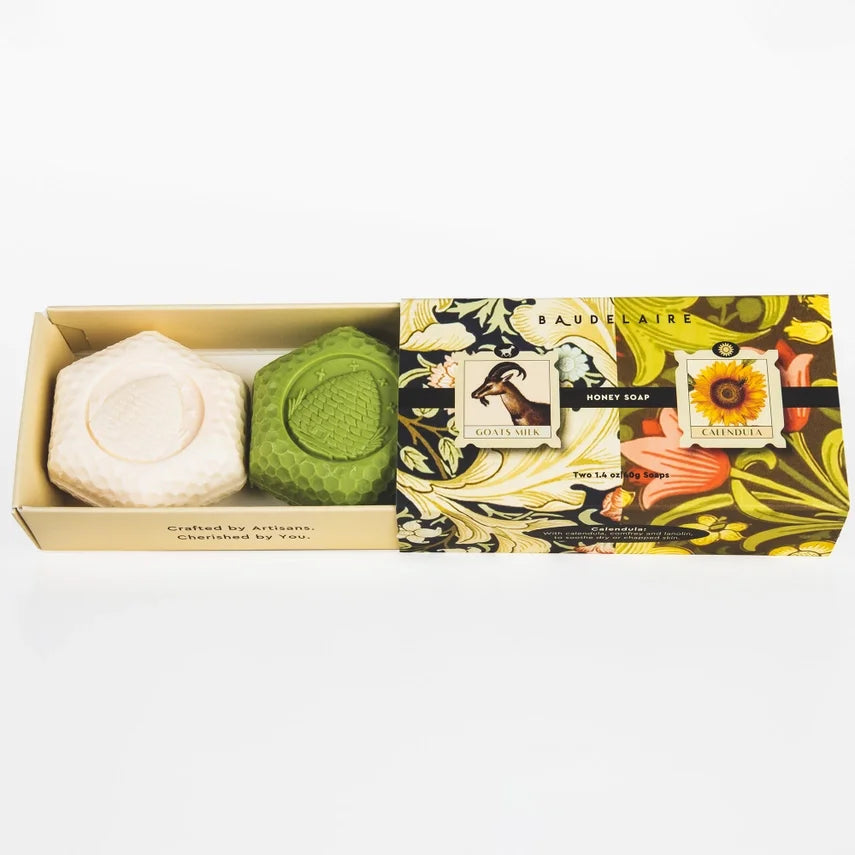 Goats Milk/Calendula Honey Soap (1.4oz - Matchbox Duo)
