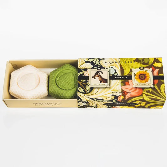 Goats Milk/Calendula Honey Soap (1.4oz - Matchbox Duo)