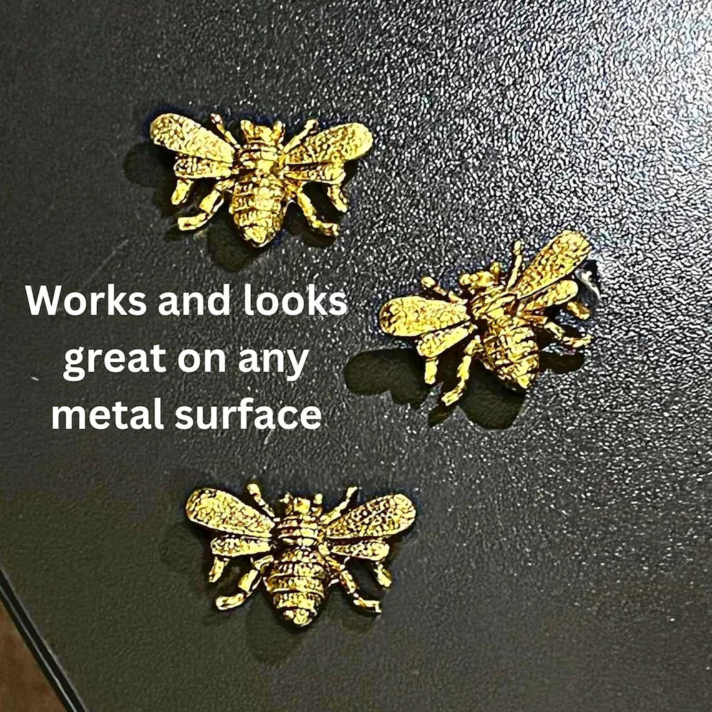 Bee-Shaped Decorative Magnets (Set of 6)
