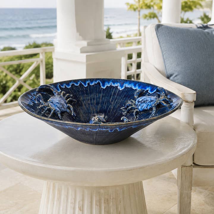 Ocean Depths Crab Ceramic Bowl