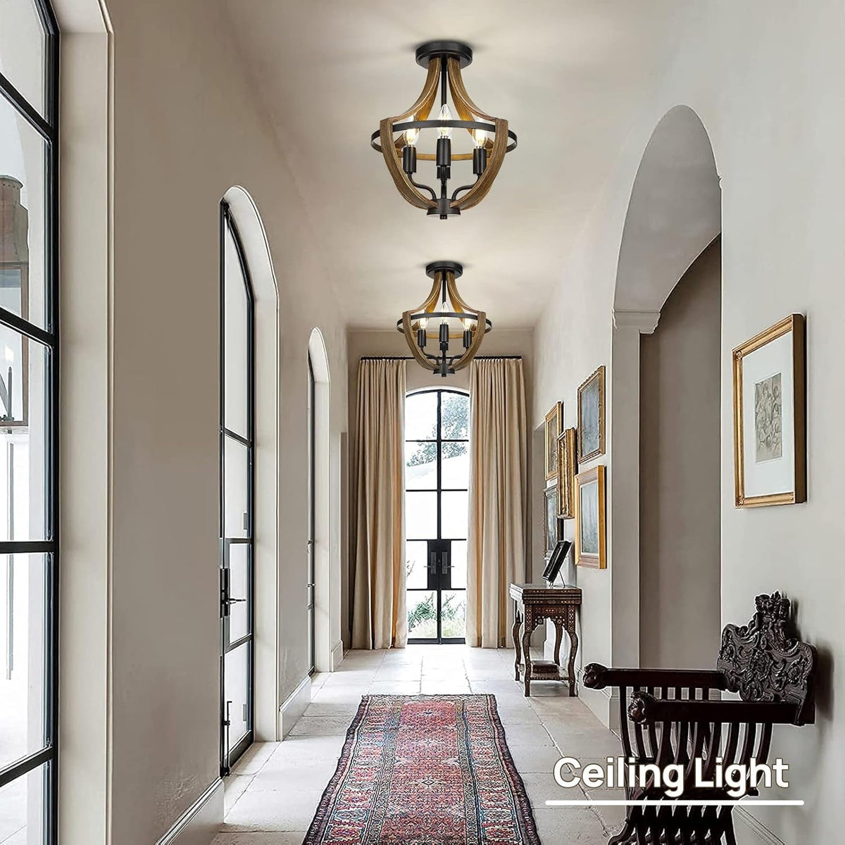 Modern Farmhouse 4-Light Hanging Pendant Light