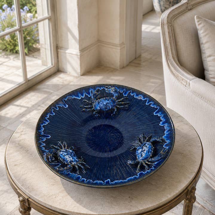 Ocean Depths Crab Ceramic Bowl