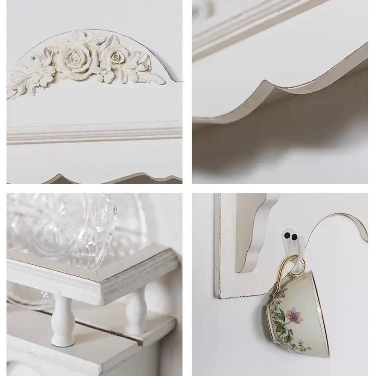 Wall Mounted French-Style Dish and Plate Storage Rack