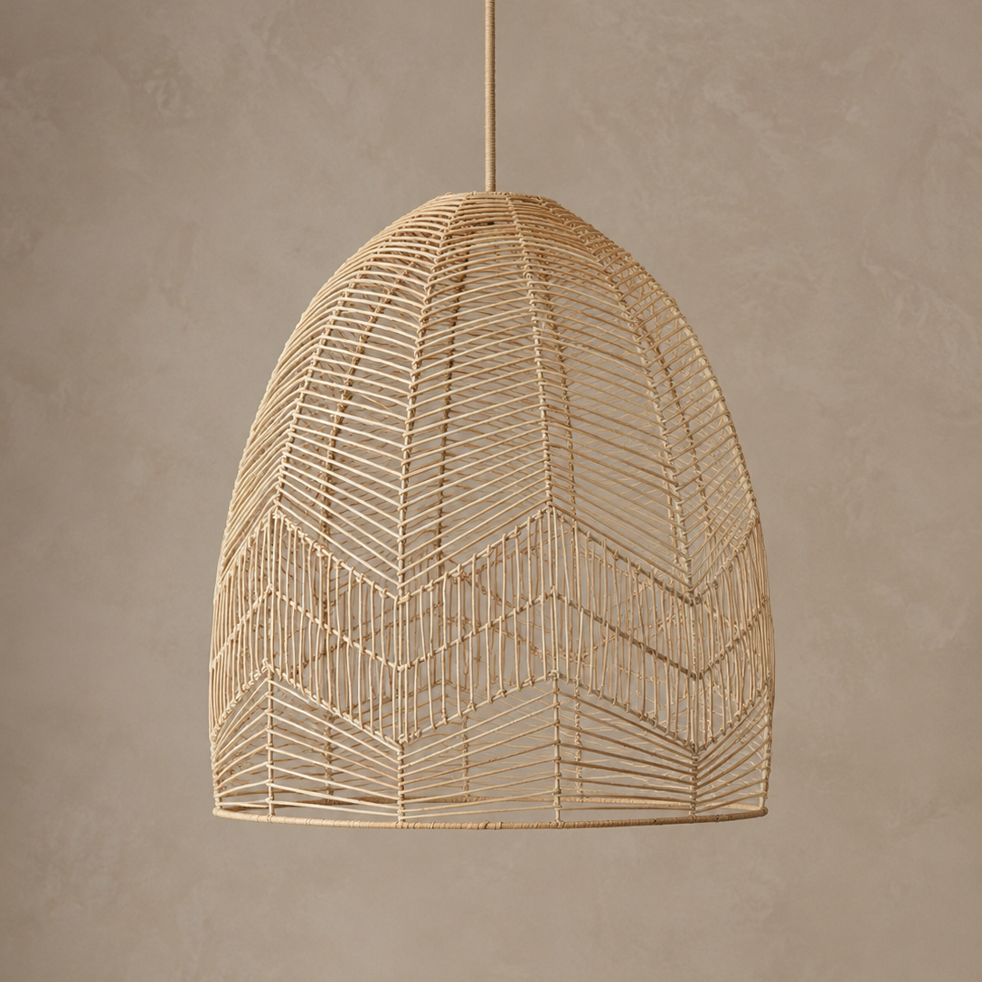 Ellora Natural Rattan Pendant Light