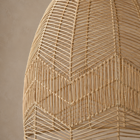 Ellora Natural Rattan Pendant Light