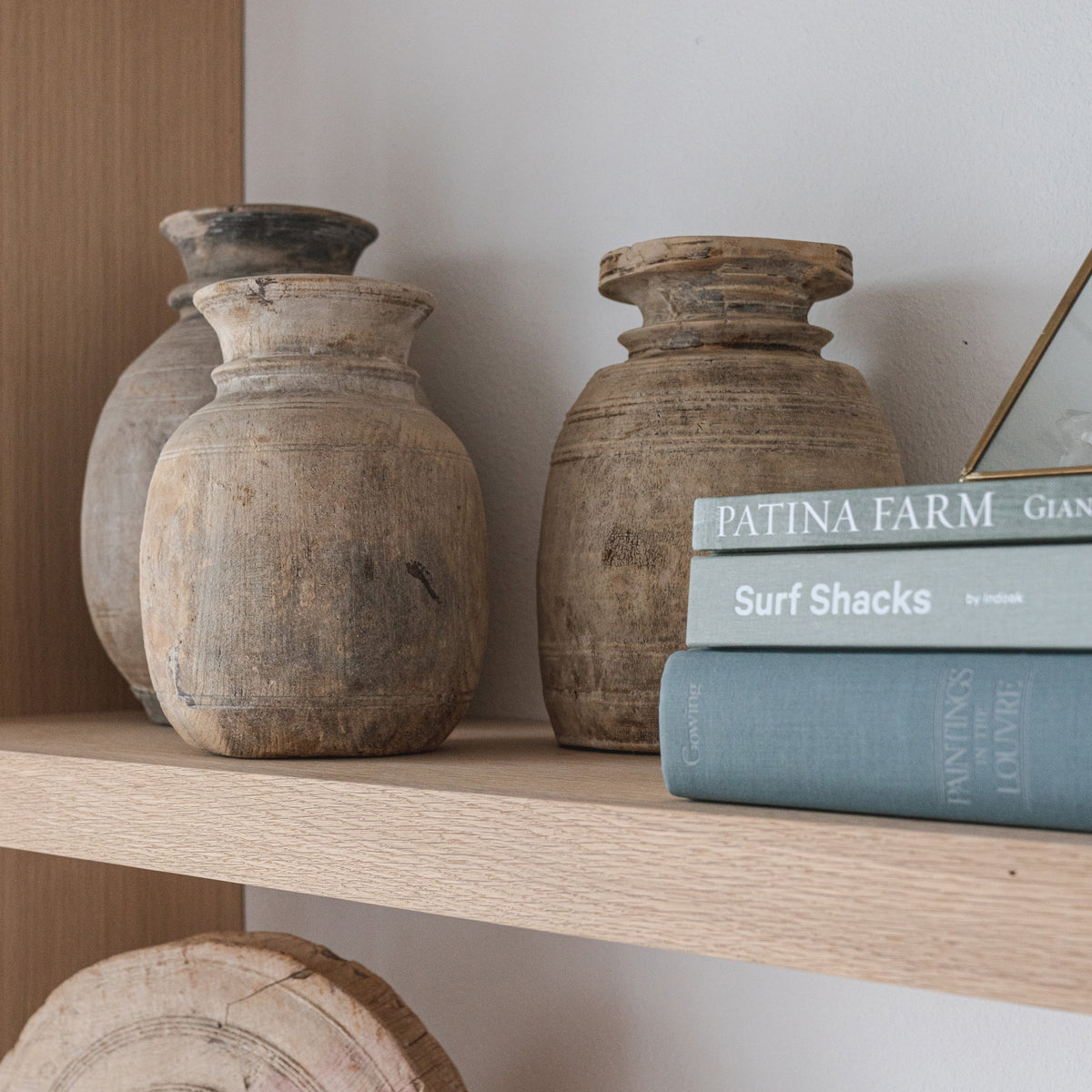 Antique Wooden Vase