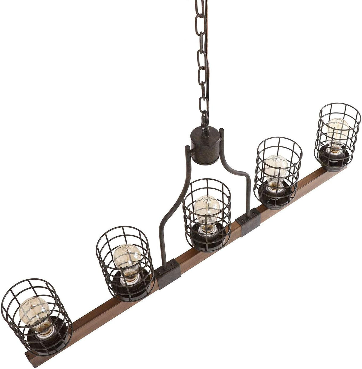 Farmhouse 5-Light Cage Rustic Chandelier