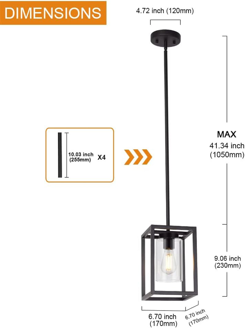 1 Light Farmhouse Pendant Lighting