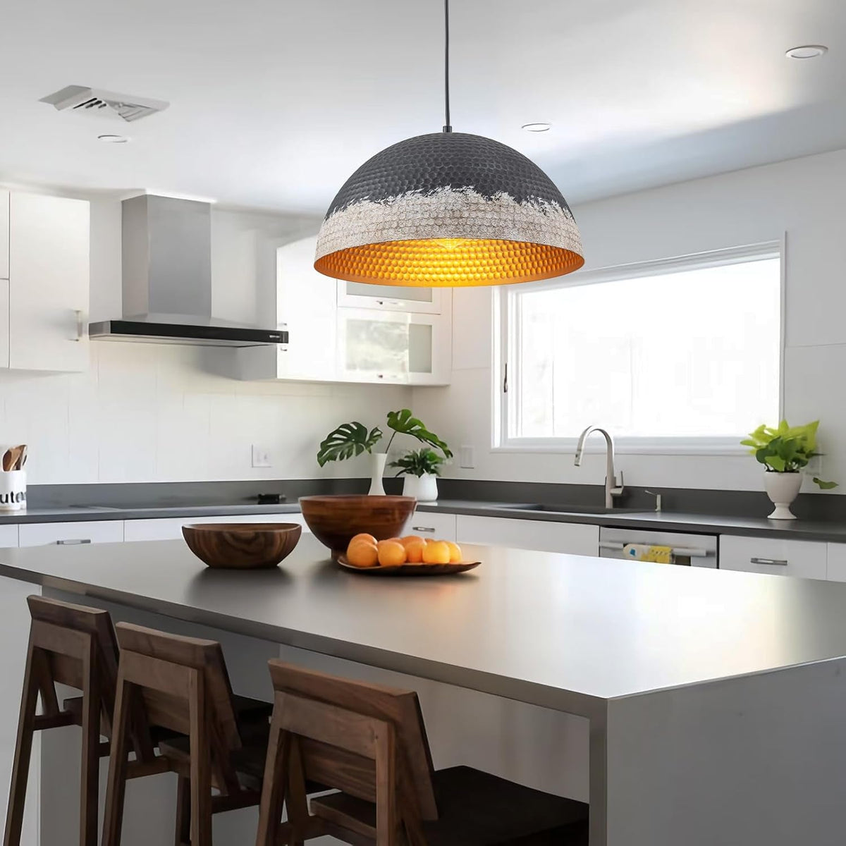 Hammered Dome Pendant Light