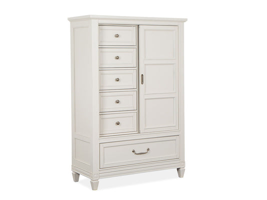 Willowbrook - Door Chest - Egg Shell White With Slight Rub Through