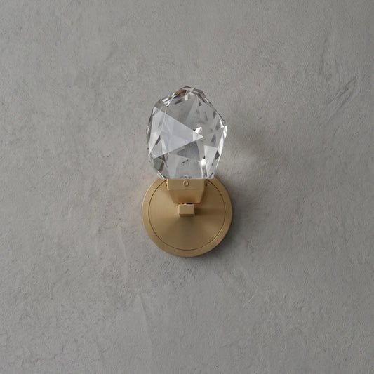 Faceted Crystal Wall Sconce