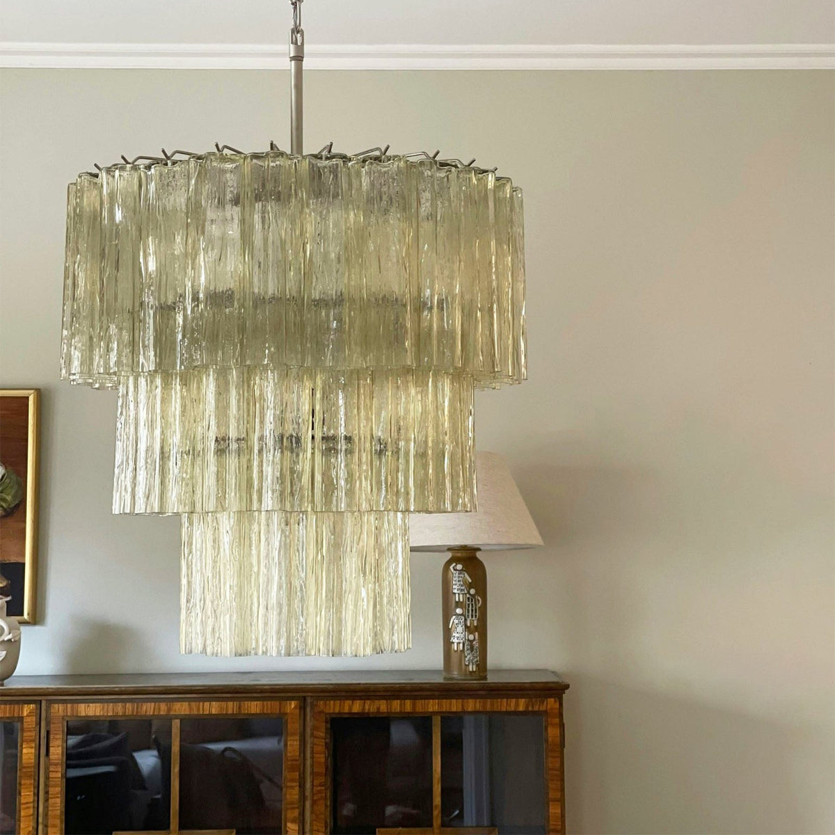 Fantastic Murano Tubes Glass Tube Chandelier