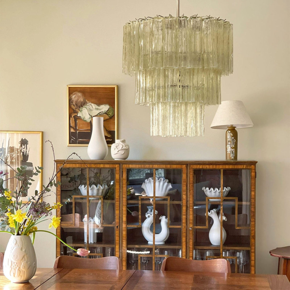 Fantastic Murano Tubes Glass Tube Chandelier