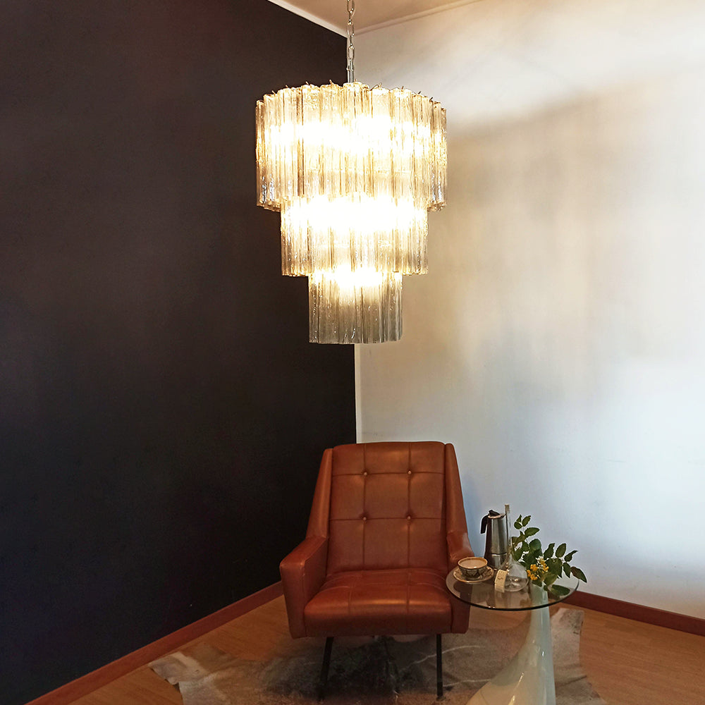 Fantastic Murano Tubes Glass Tube Chandelier