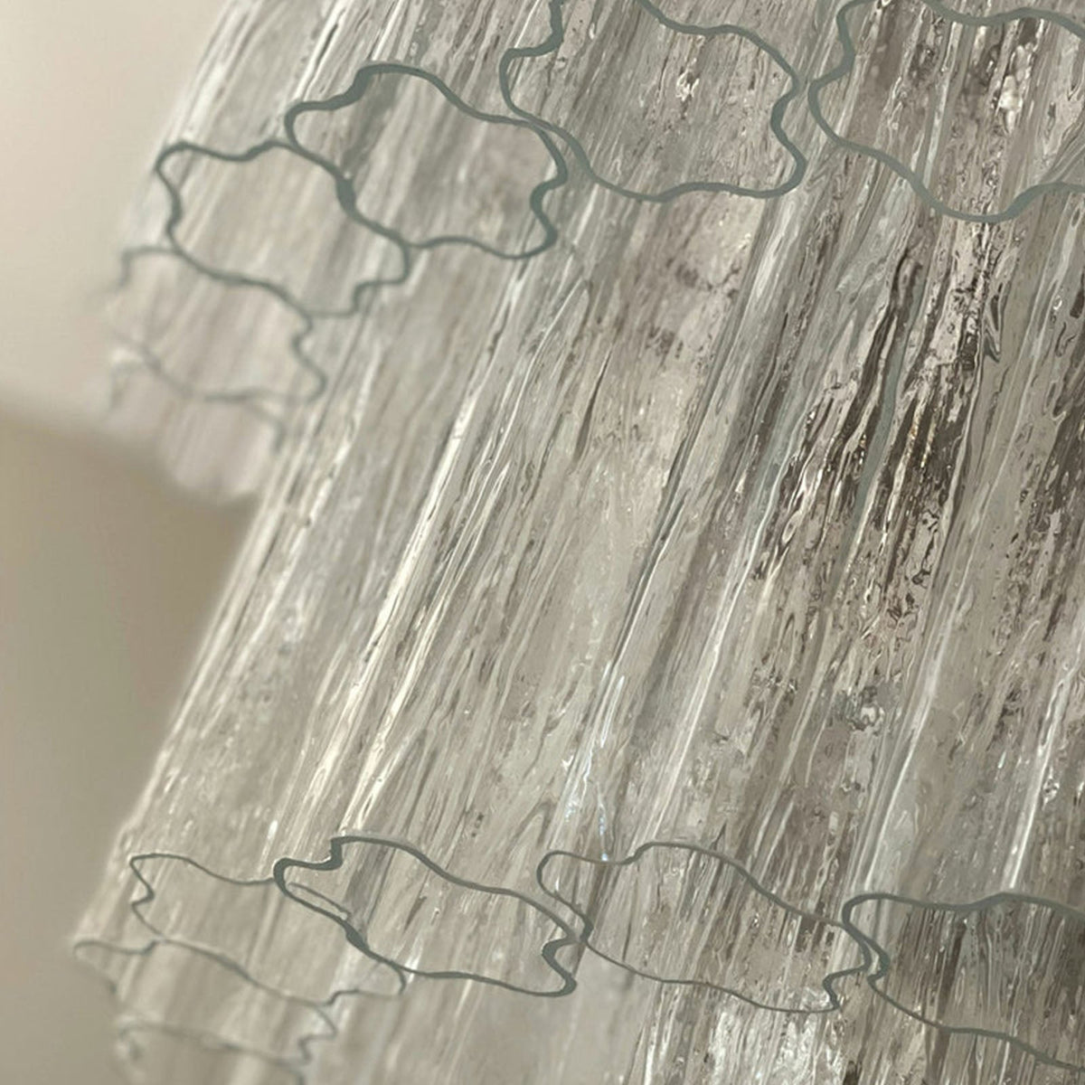 Fantastic Murano Tubes Glass Tube Chandelier