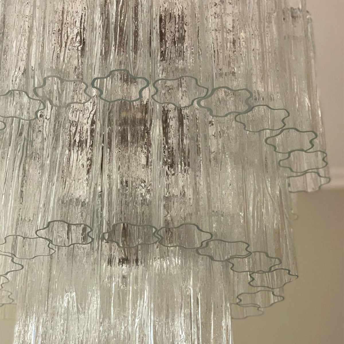 Fantastic Murano Tubes Glass Tube Chandelier