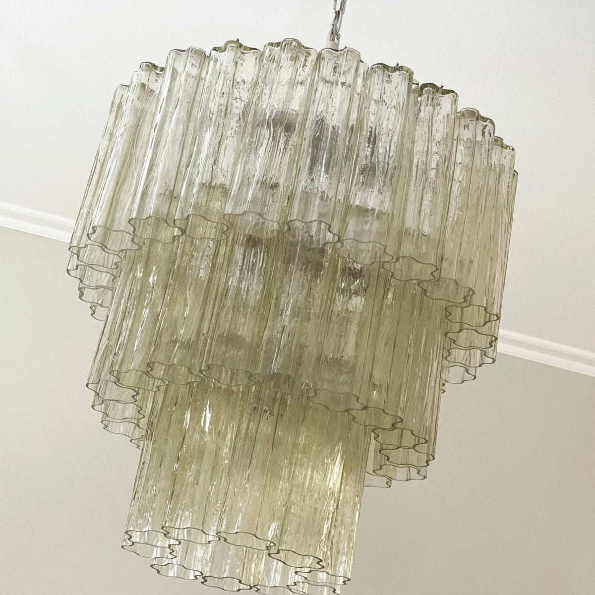 Fantastic Murano Tubes Glass Tube Chandelier