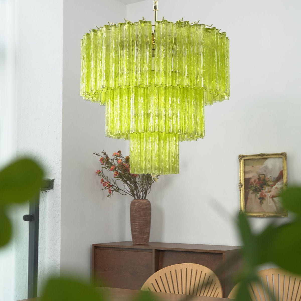 Fantastic Murano Tubes Glass Tube Chandelier