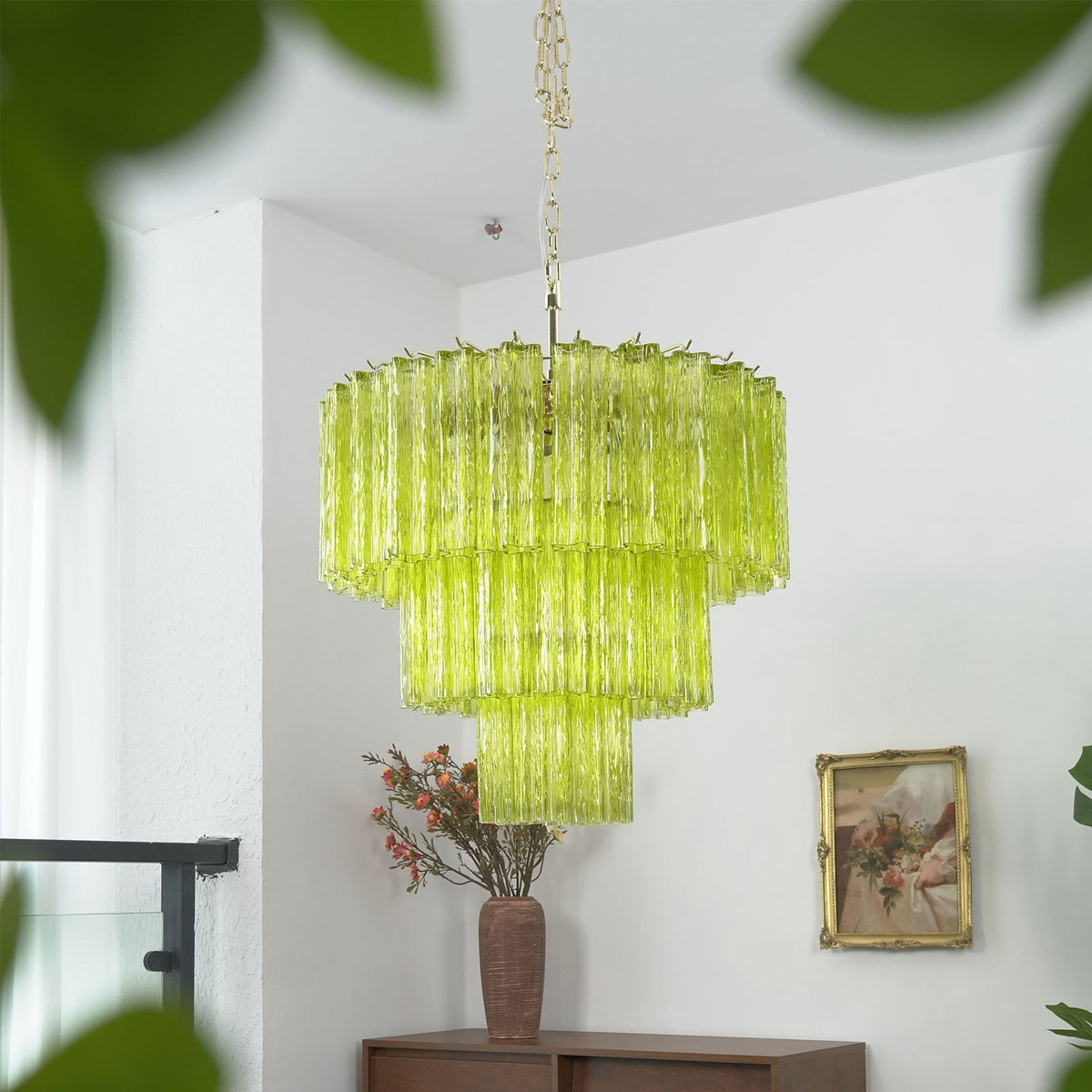 Fantastic Murano Tubes Glass Tube Chandelier