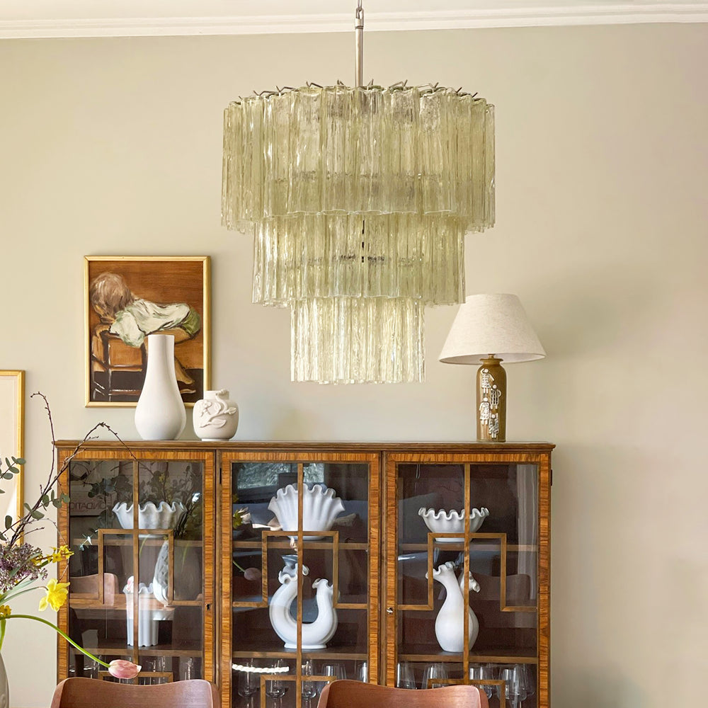 Fantastic Murano Tubes Glass Tube Chandelier