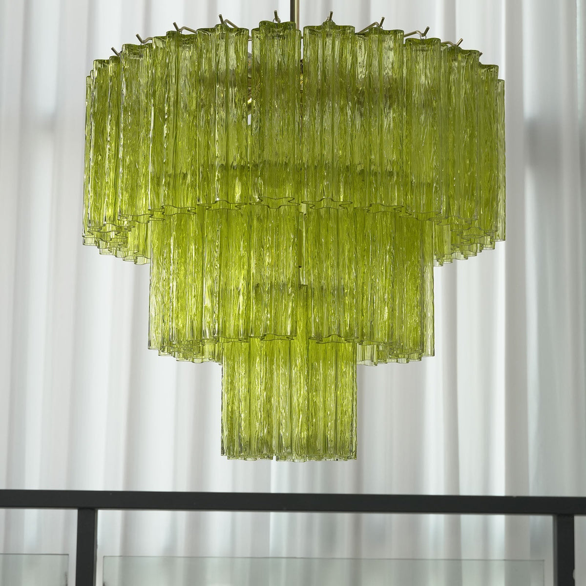 Fantastic Murano Tubes Glass Tube Chandelier