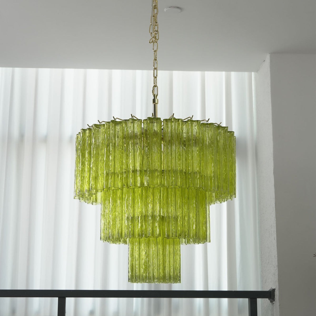 Fantastic Murano Tubes Glass Tube Chandelier