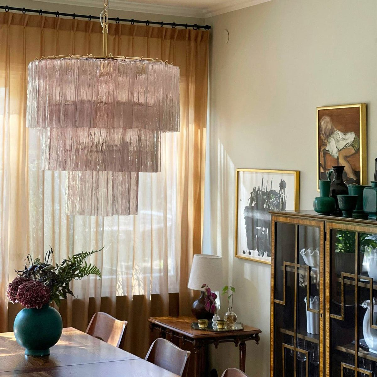 Fantastic Murano Tubes Glass Tube Chandelier