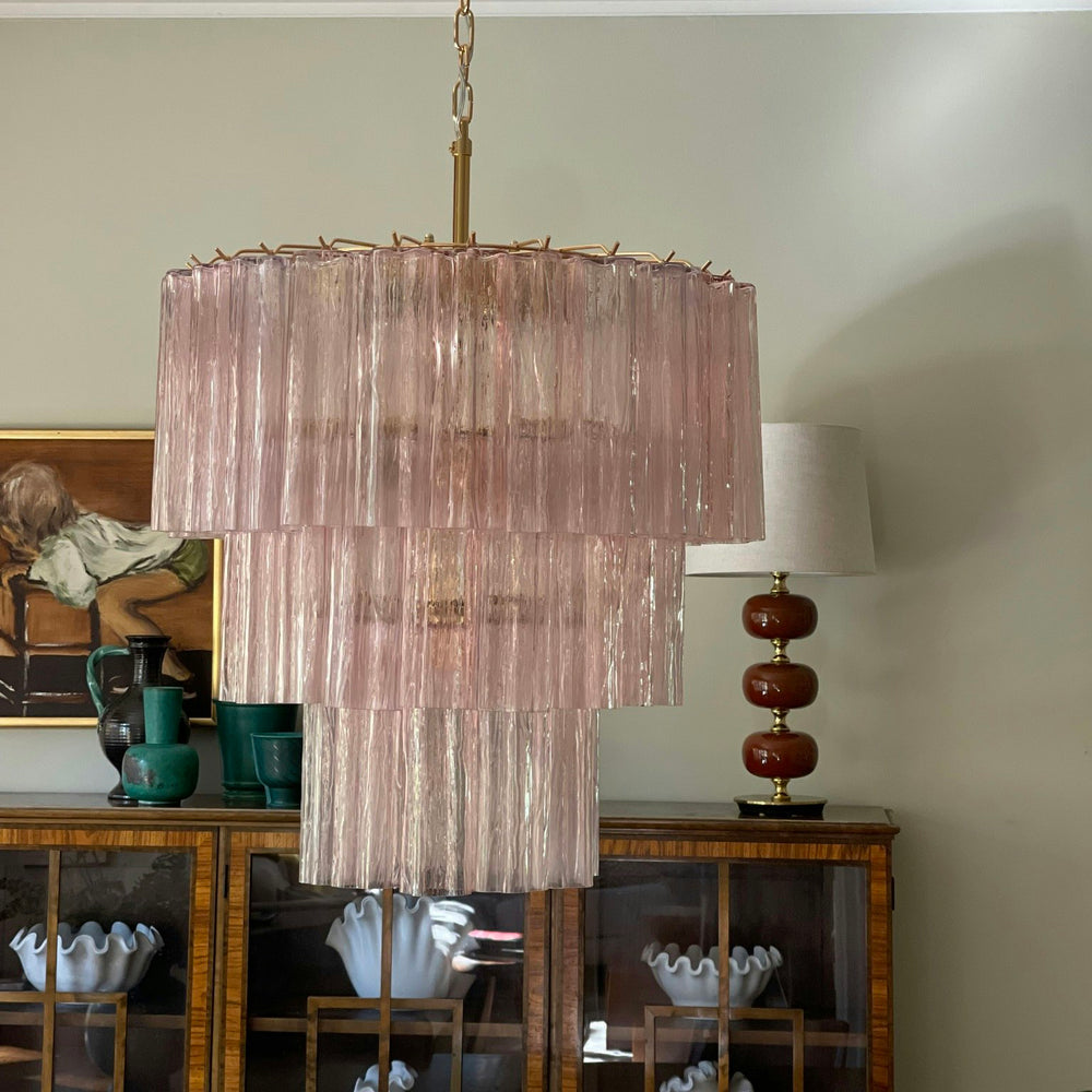 Fantastic Murano Tubes Glass Tube Chandelier