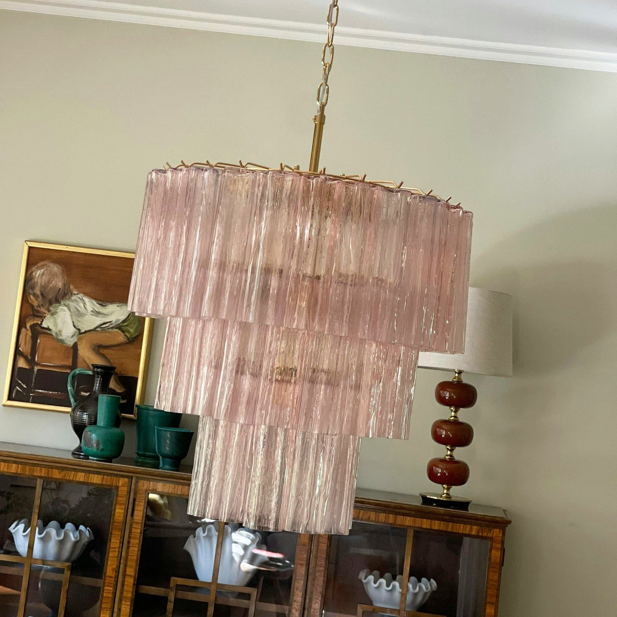 Fantastic Murano Tubes Glass Tube Chandelier