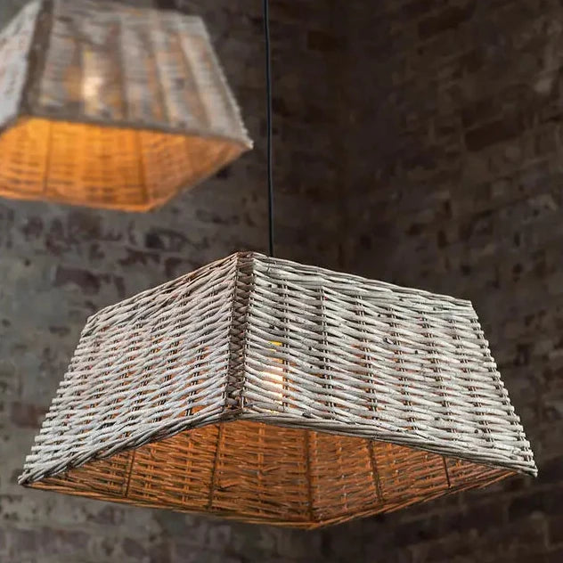 Handwoven Square Pendant Shade