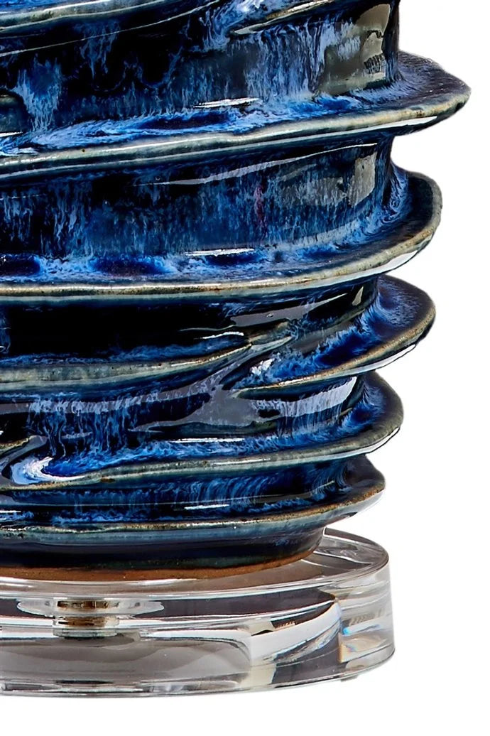 Ocean Reef Blue Thai Ceramic Table Lamp
