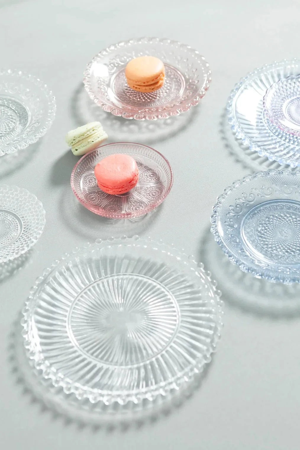 Danielle Ribbed Glass Plate