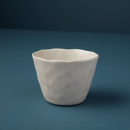 Rugueux Stoneware Tumbler, White