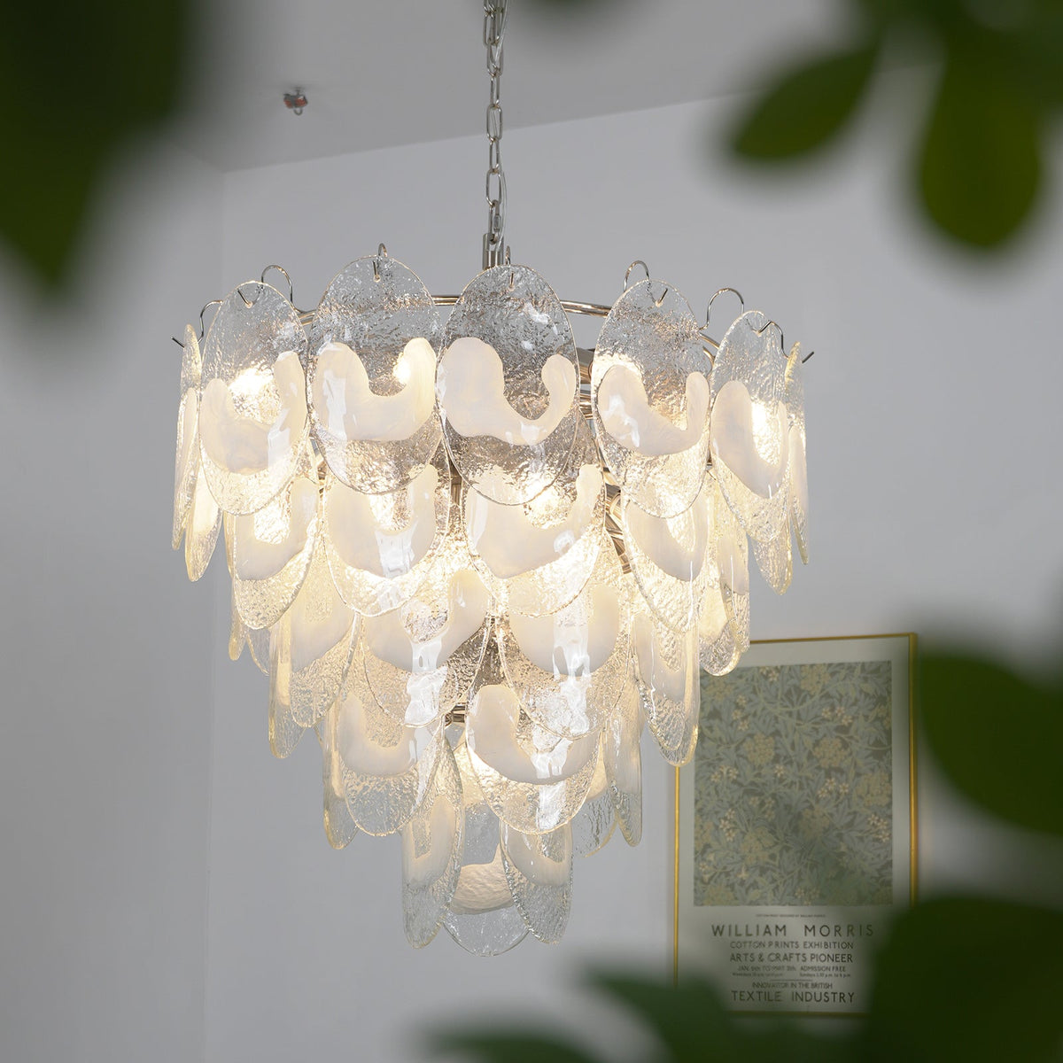 Frostelle Murano White Chandelier